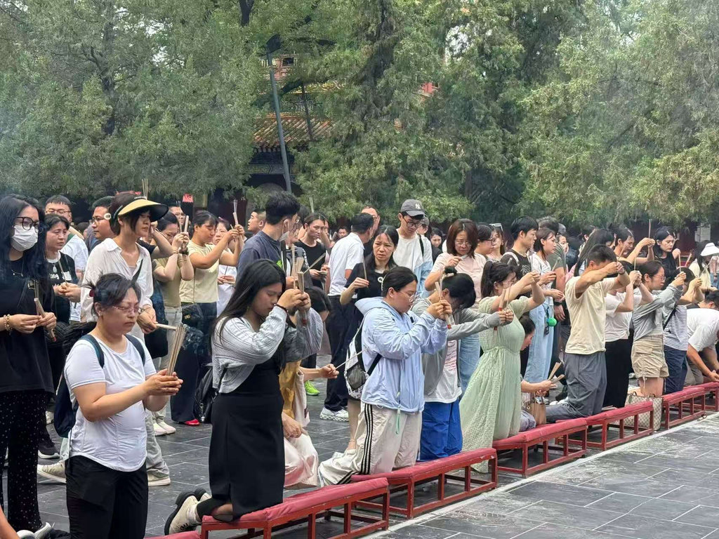 Praying for Blessings at Yonghe Temple