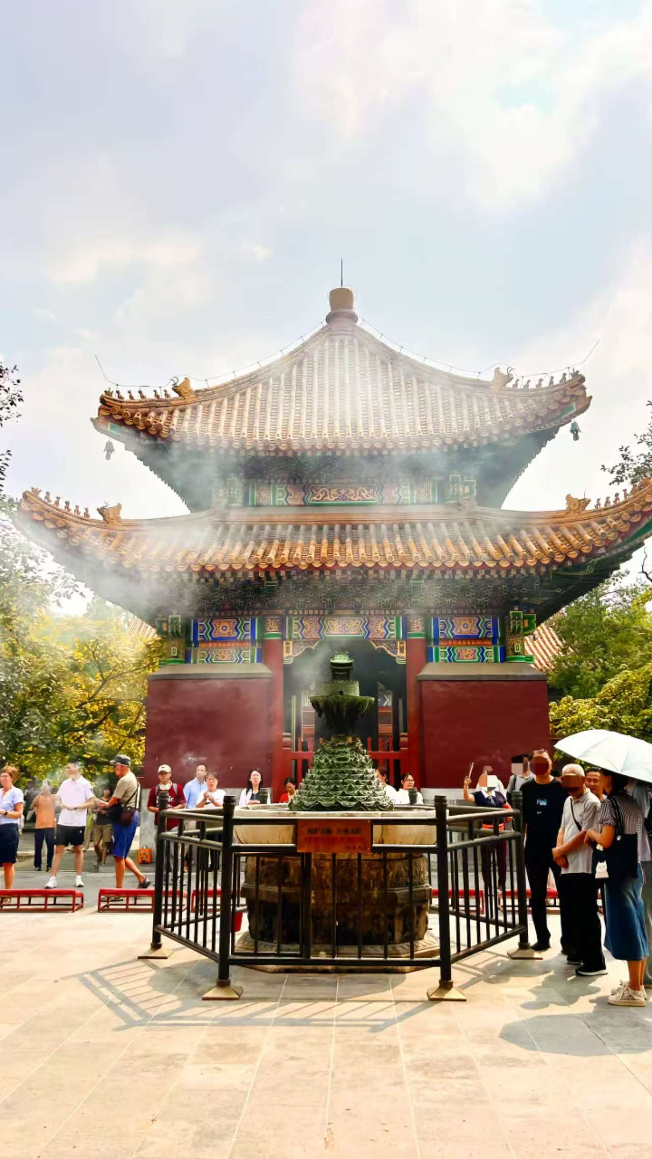 Praying for Blessings at Yonghe Temple